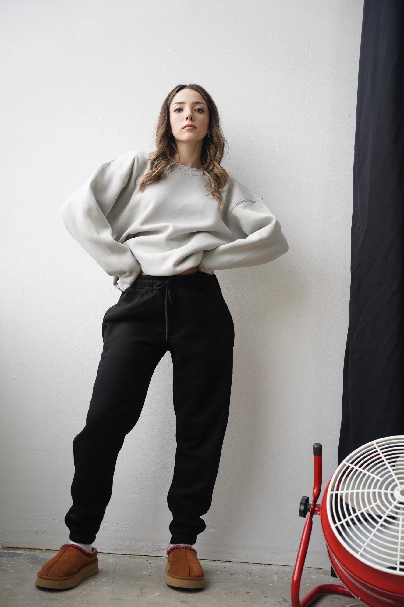 Premium 450 GSM Oversize Sweatshirt - Açık Gri