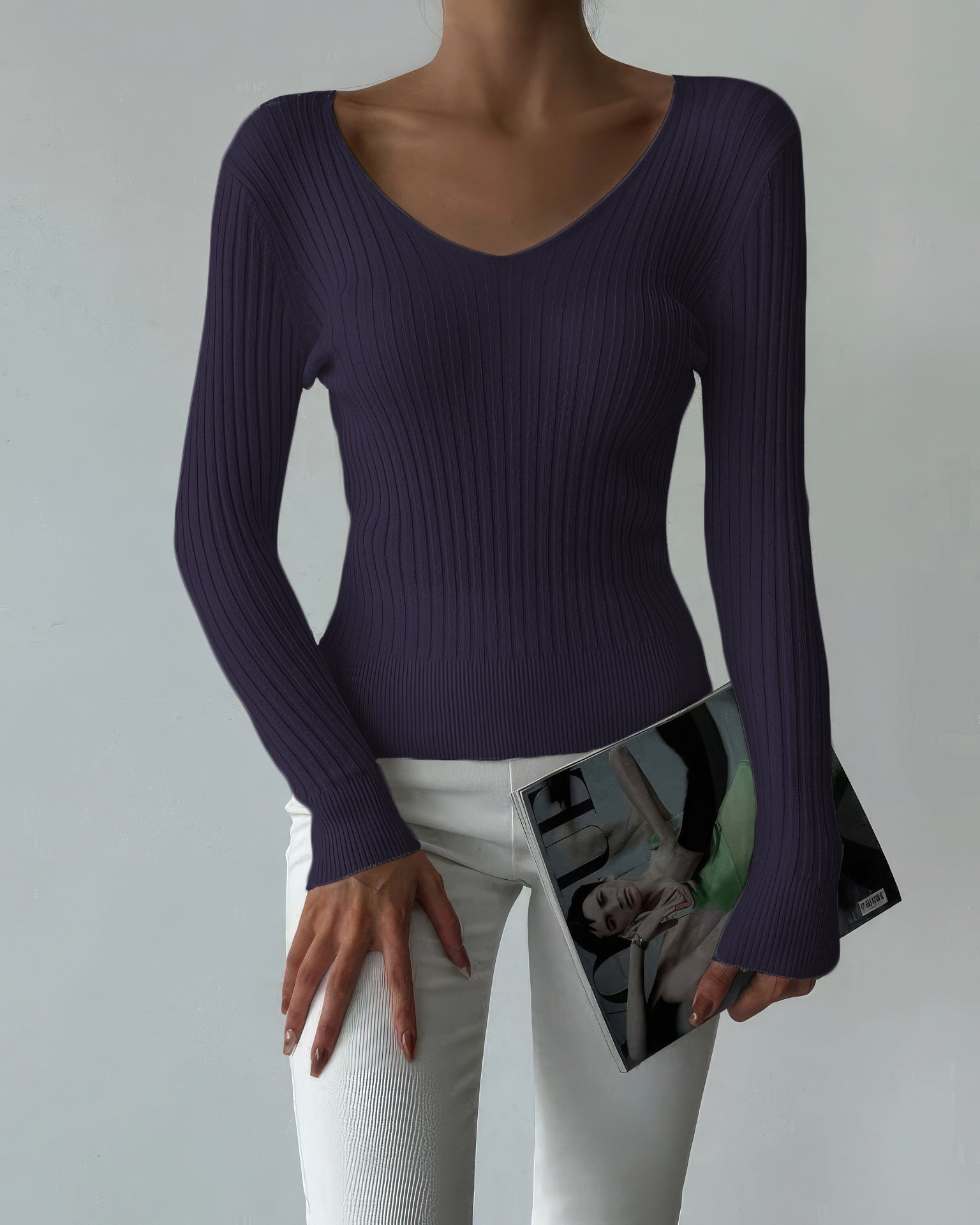 Fitilli V Yaka Triko