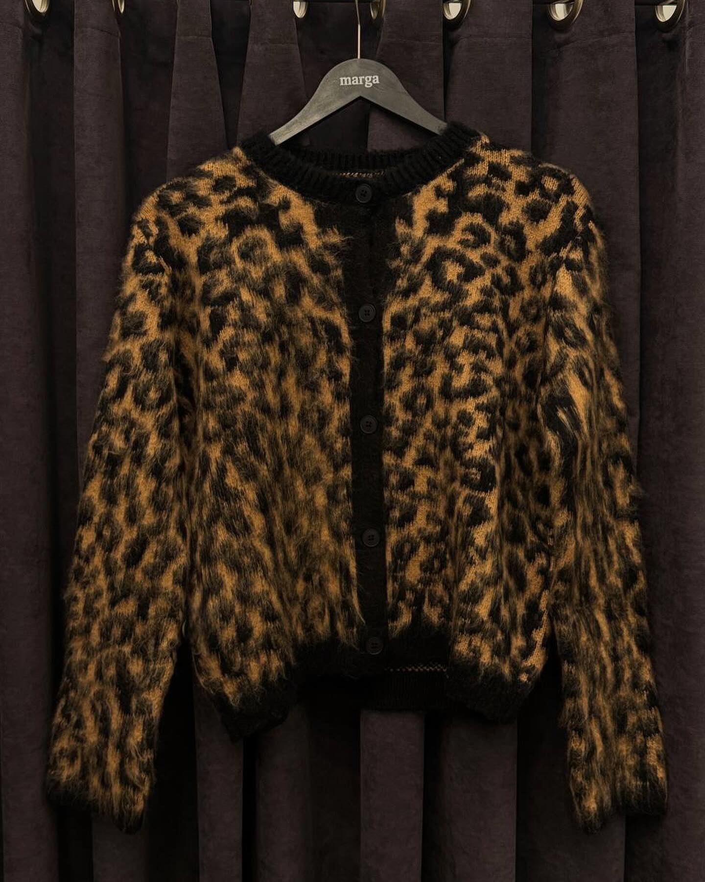 Leopar Desenli Hırka