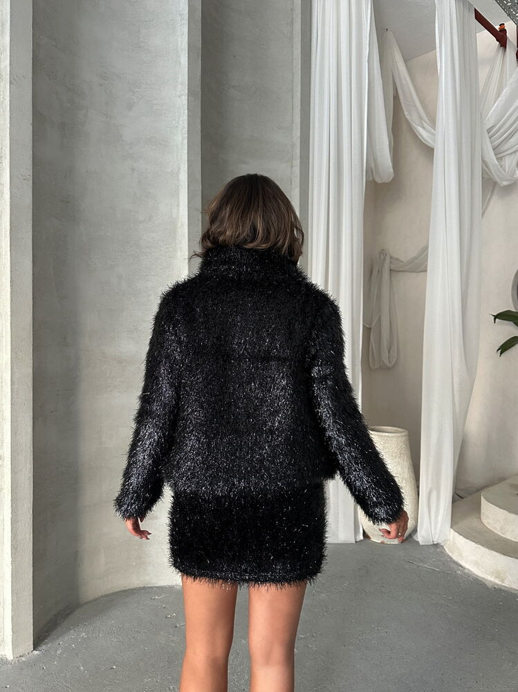 Simli Saçaklı Etek