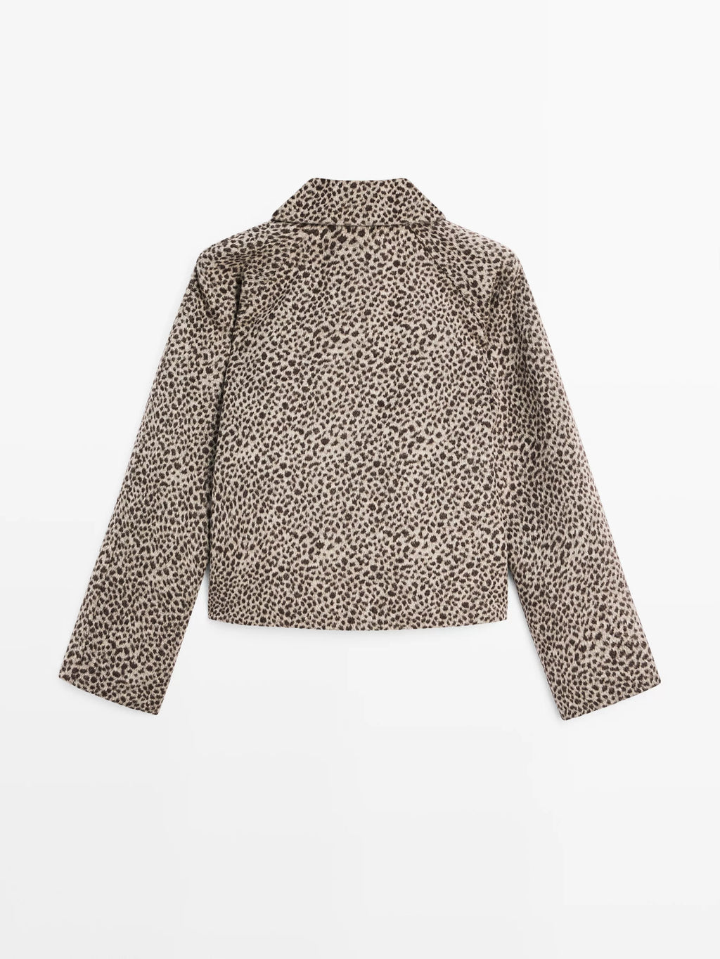 LEOPAR DESENLİ KISA KAŞE KABAN CEKET