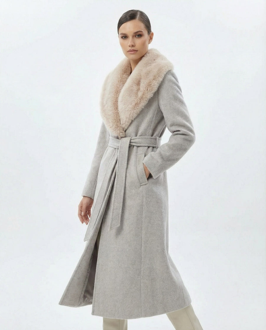 ÇIKARILABİLİR KÜRK YAKA KABAN