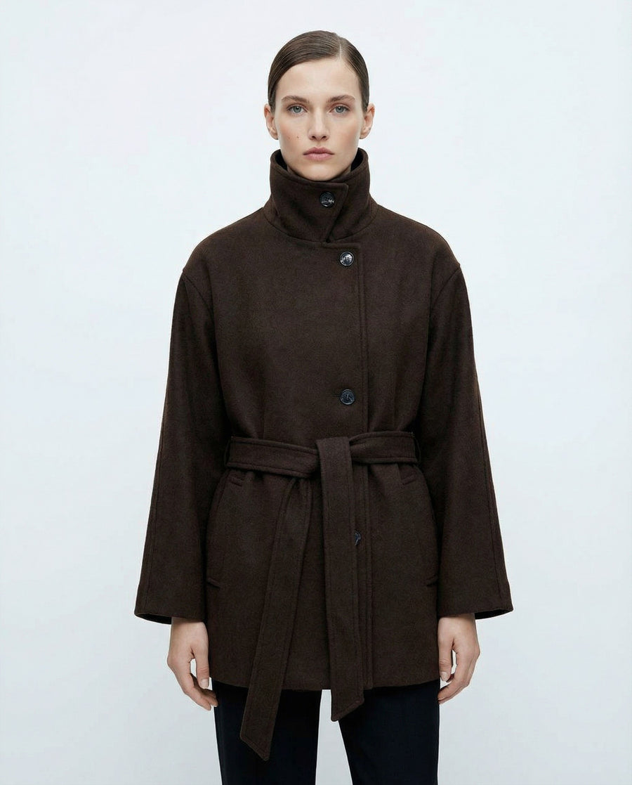 MODÜLER YAKA KISA KABAN