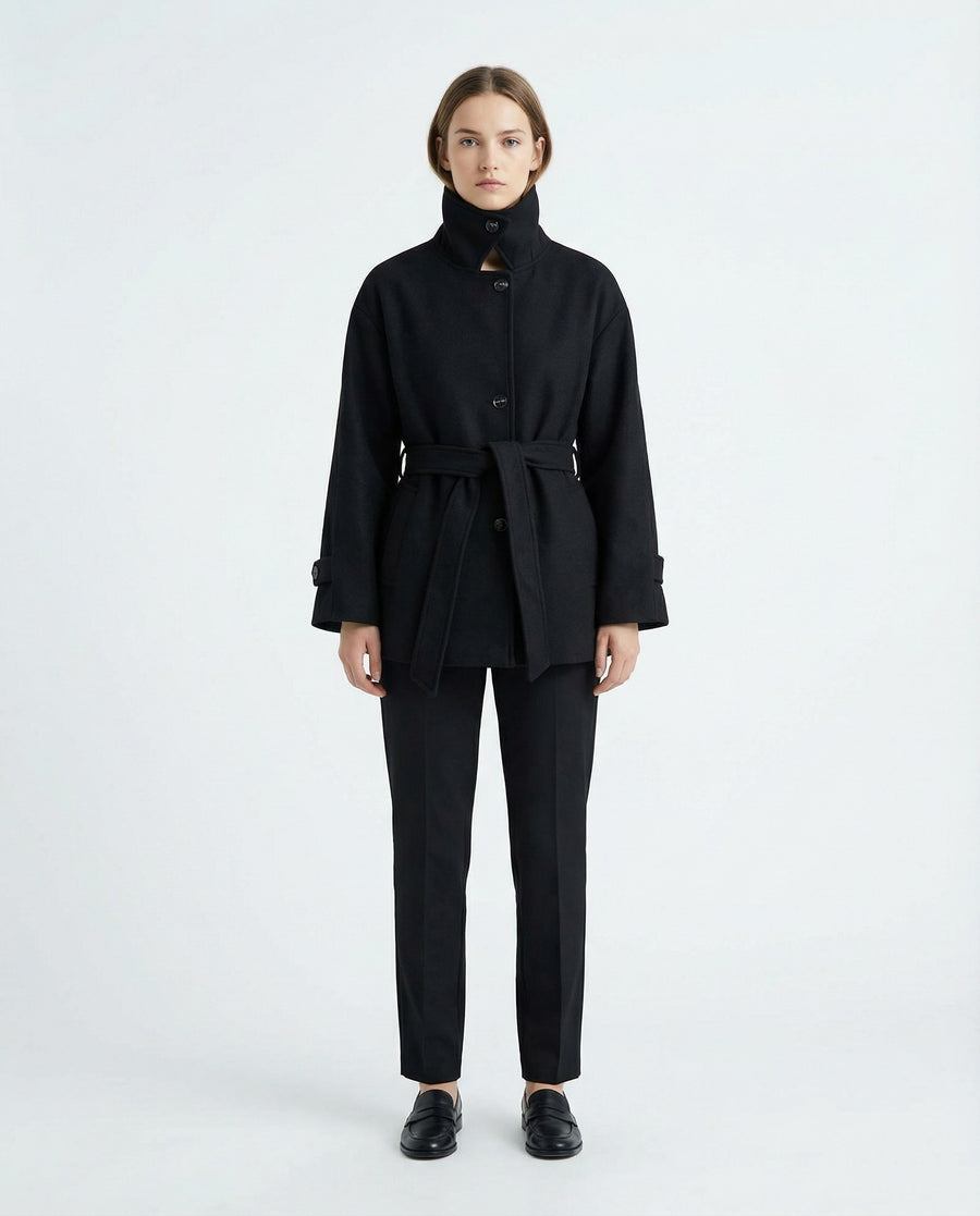 MODÜLER YAKA KISA KABAN