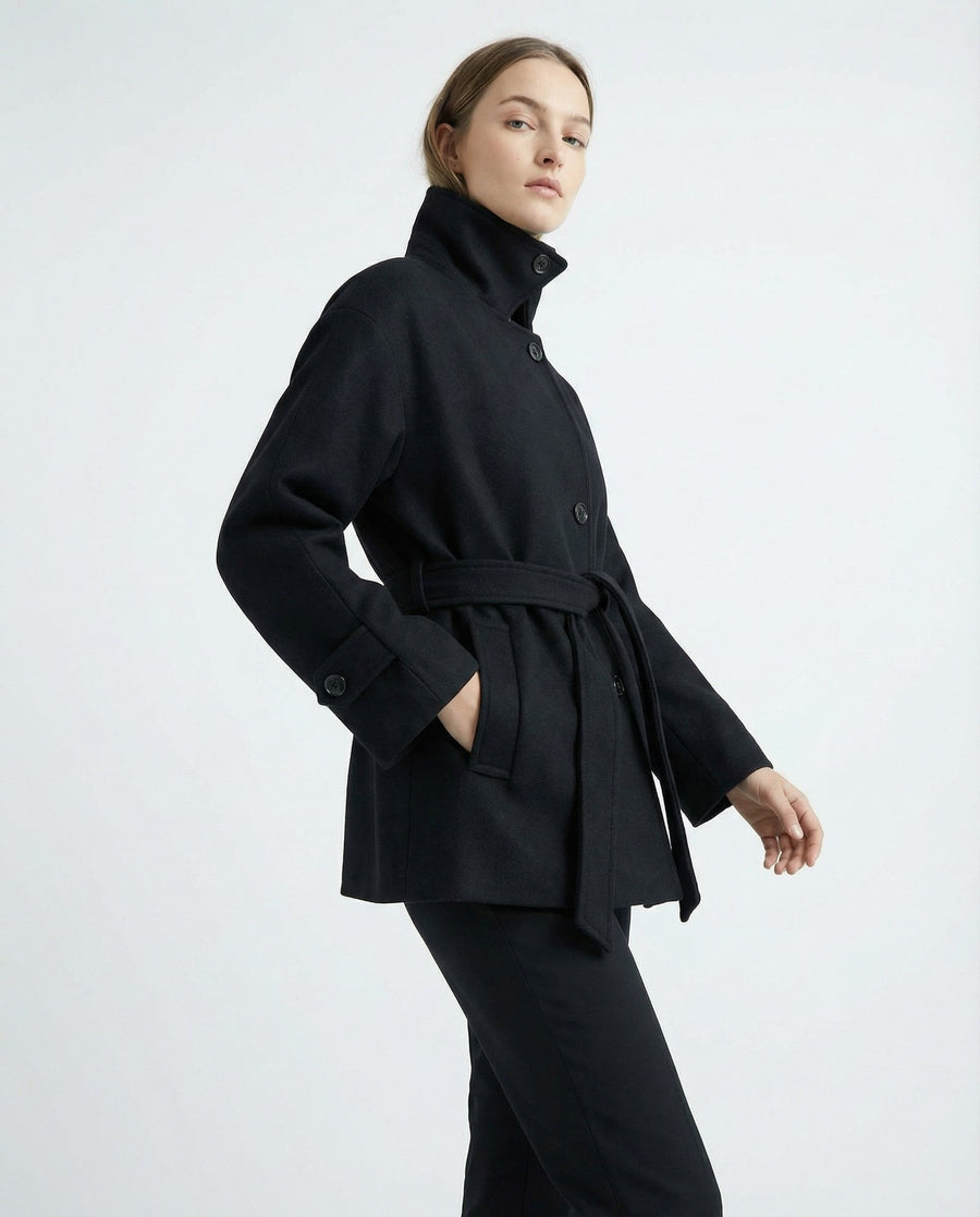 MODÜLER YAKA KISA KABAN