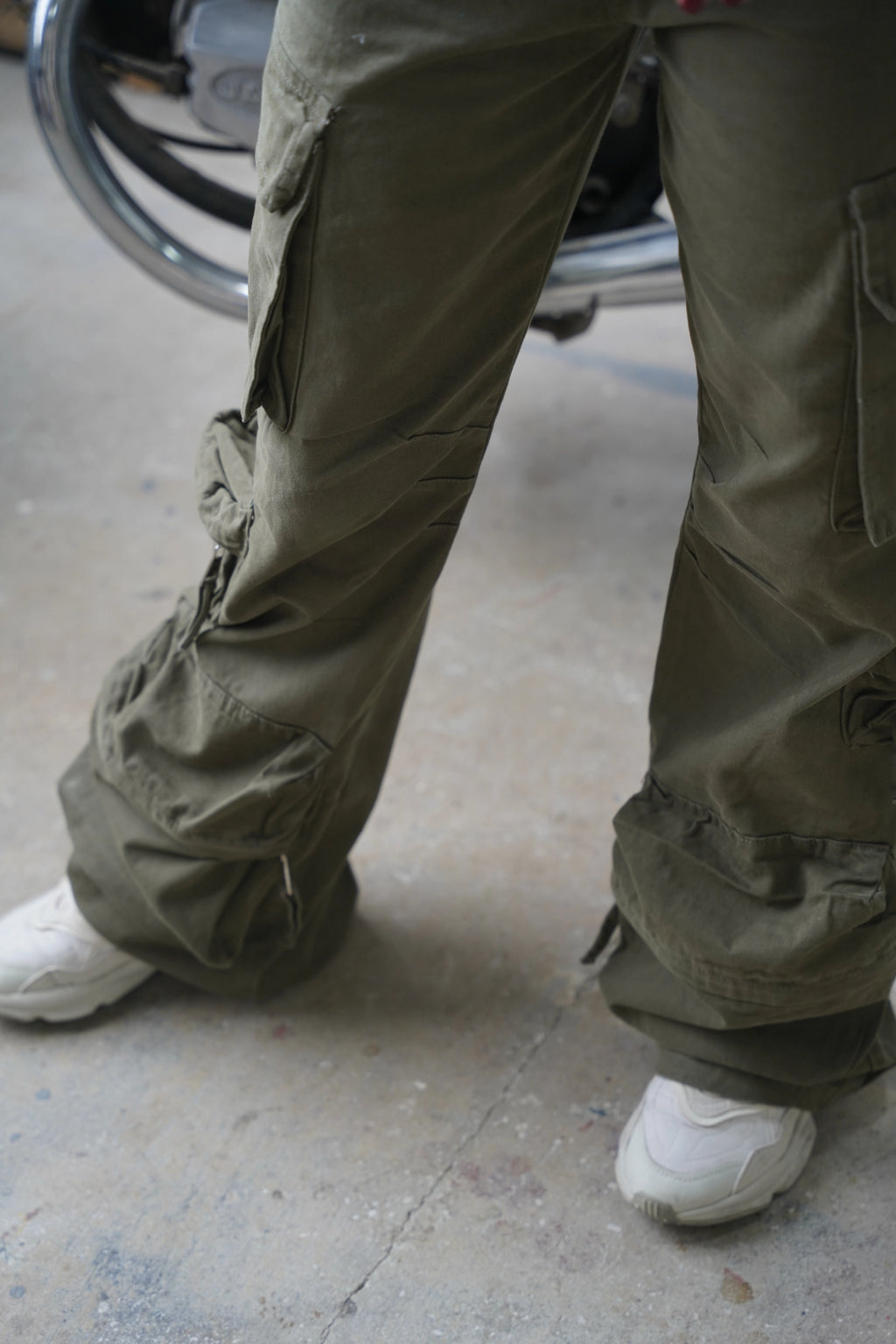 Multi Pocket Kargo Pantolon - Haki