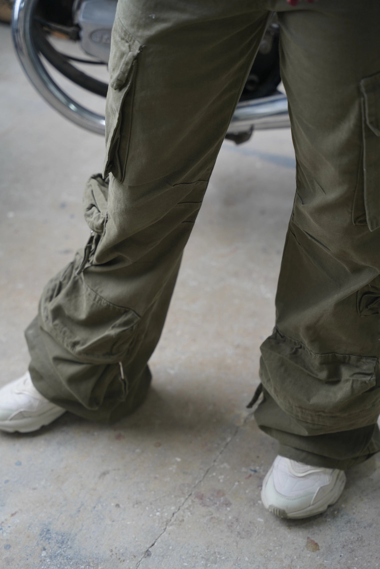 Multi Pocket Kargo Pantolon - Haki