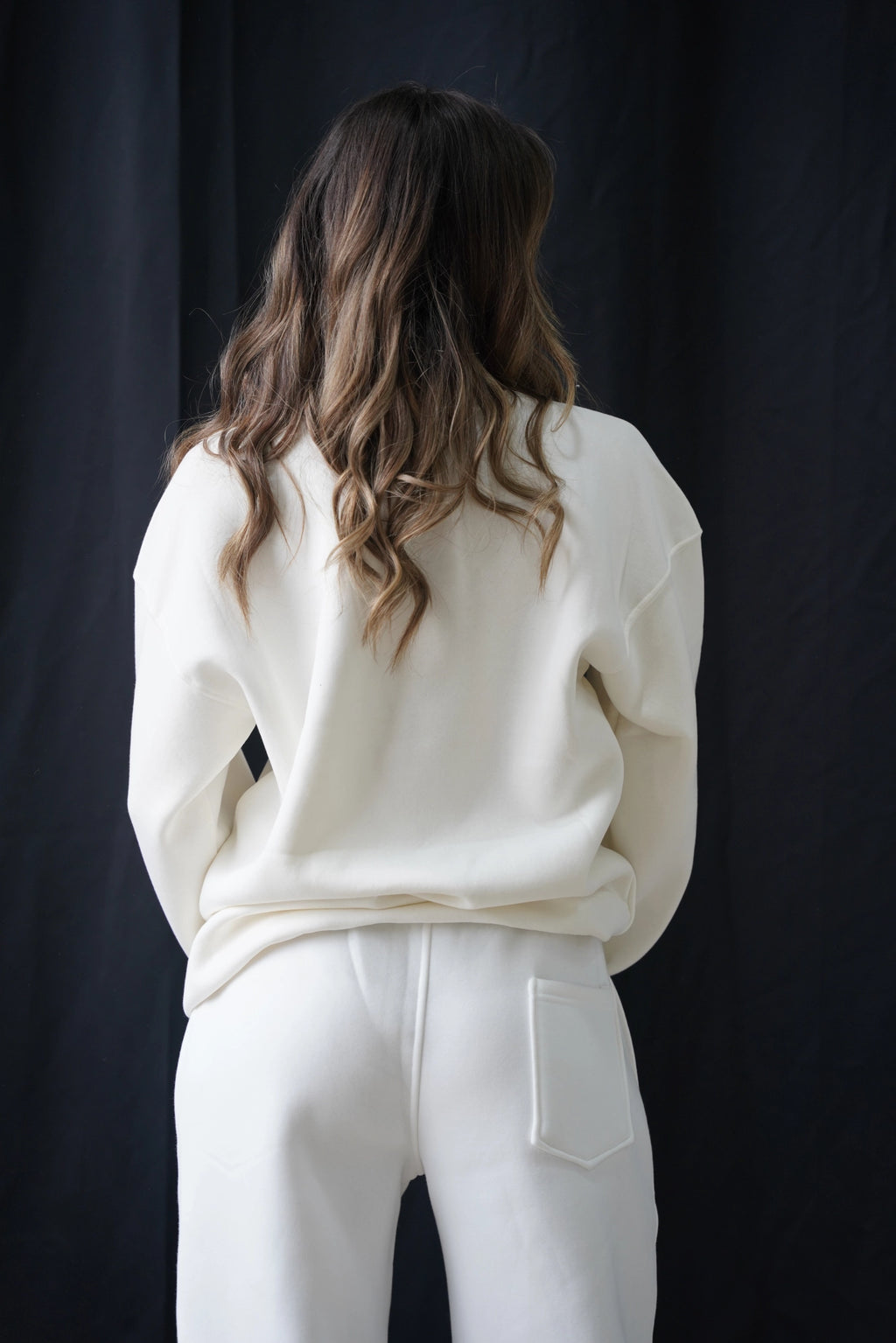 Premium 450 GSM Oversize Sweatshirt - Beyaz