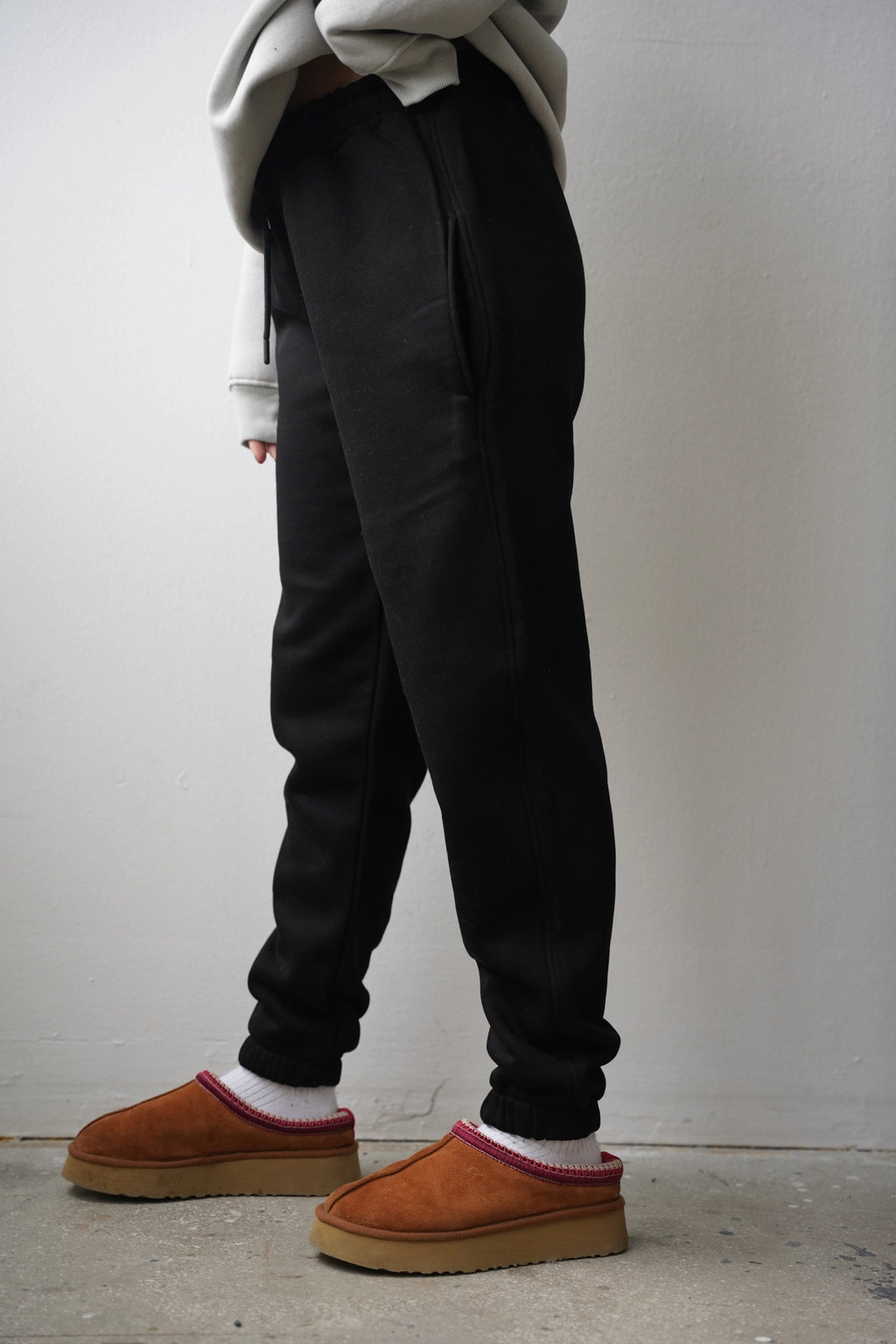 Premium 450 GSM Oversize Eşofman Altı - Siyah