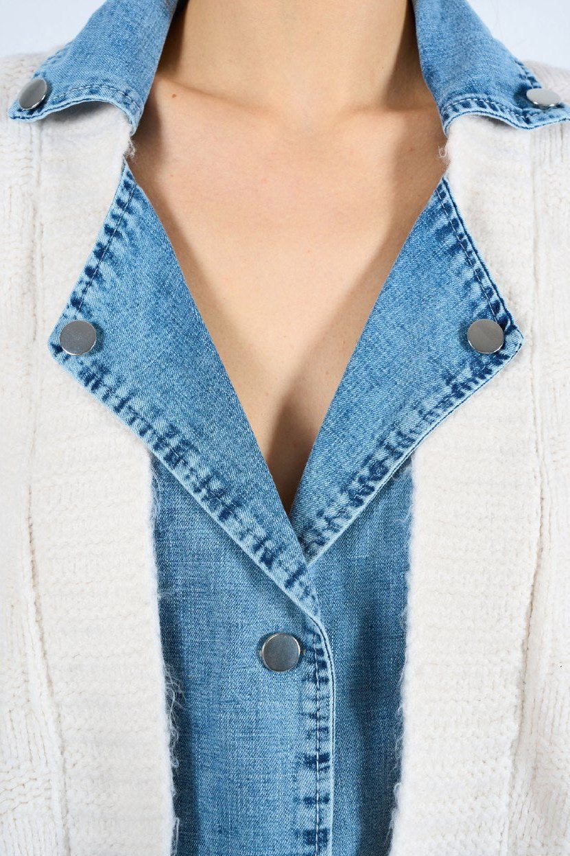 Kotlu Cepli Düz Hırka