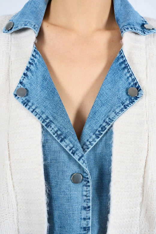 Kotlu Cepli Düz Hırka