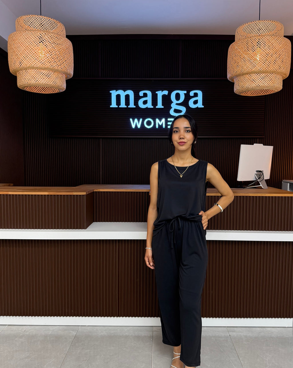 OYSHO KUMAŞ ALT ÜST KOLSUZ TAKIM