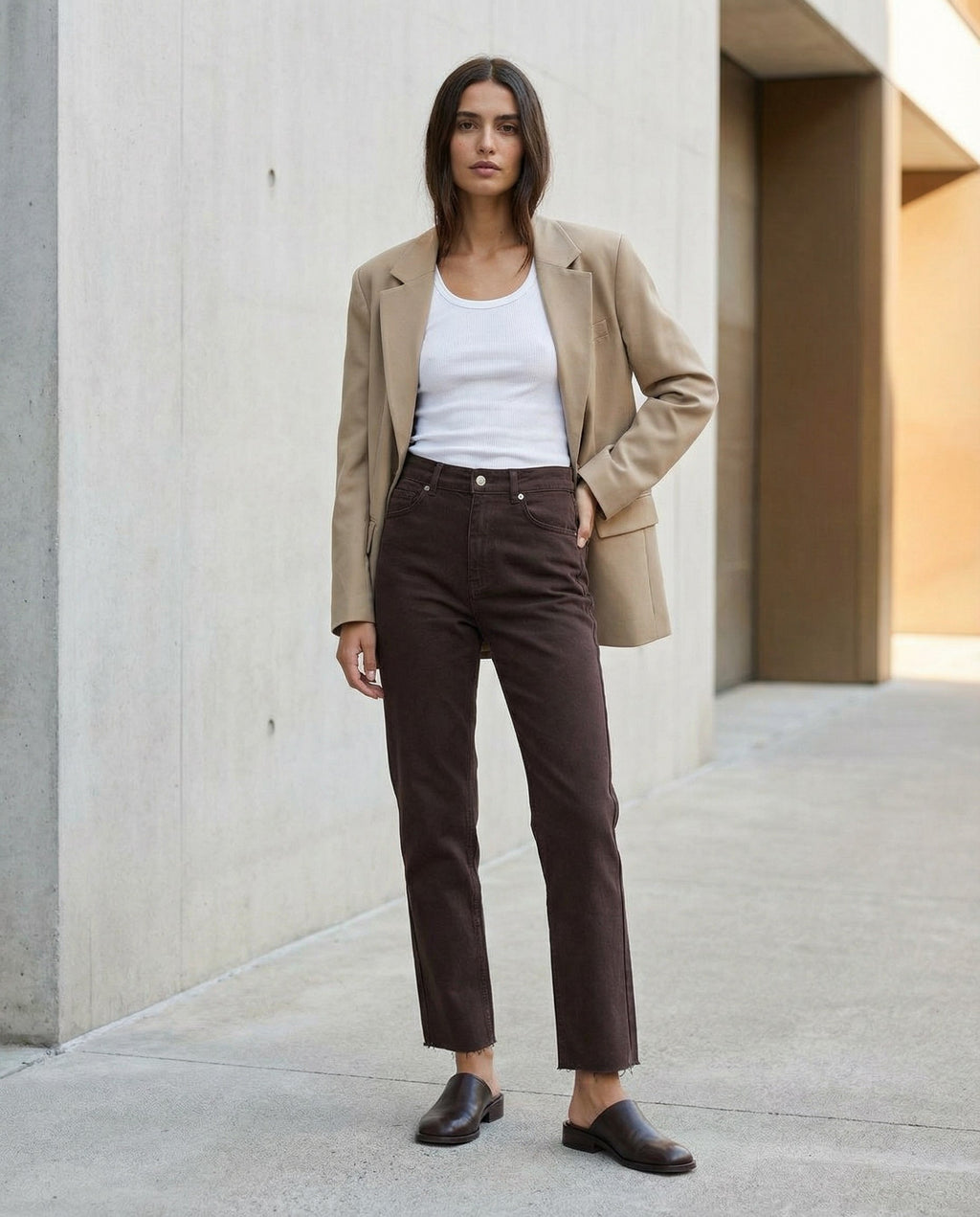 SFF™ KESİK PAÇA BOYFIT JEAN