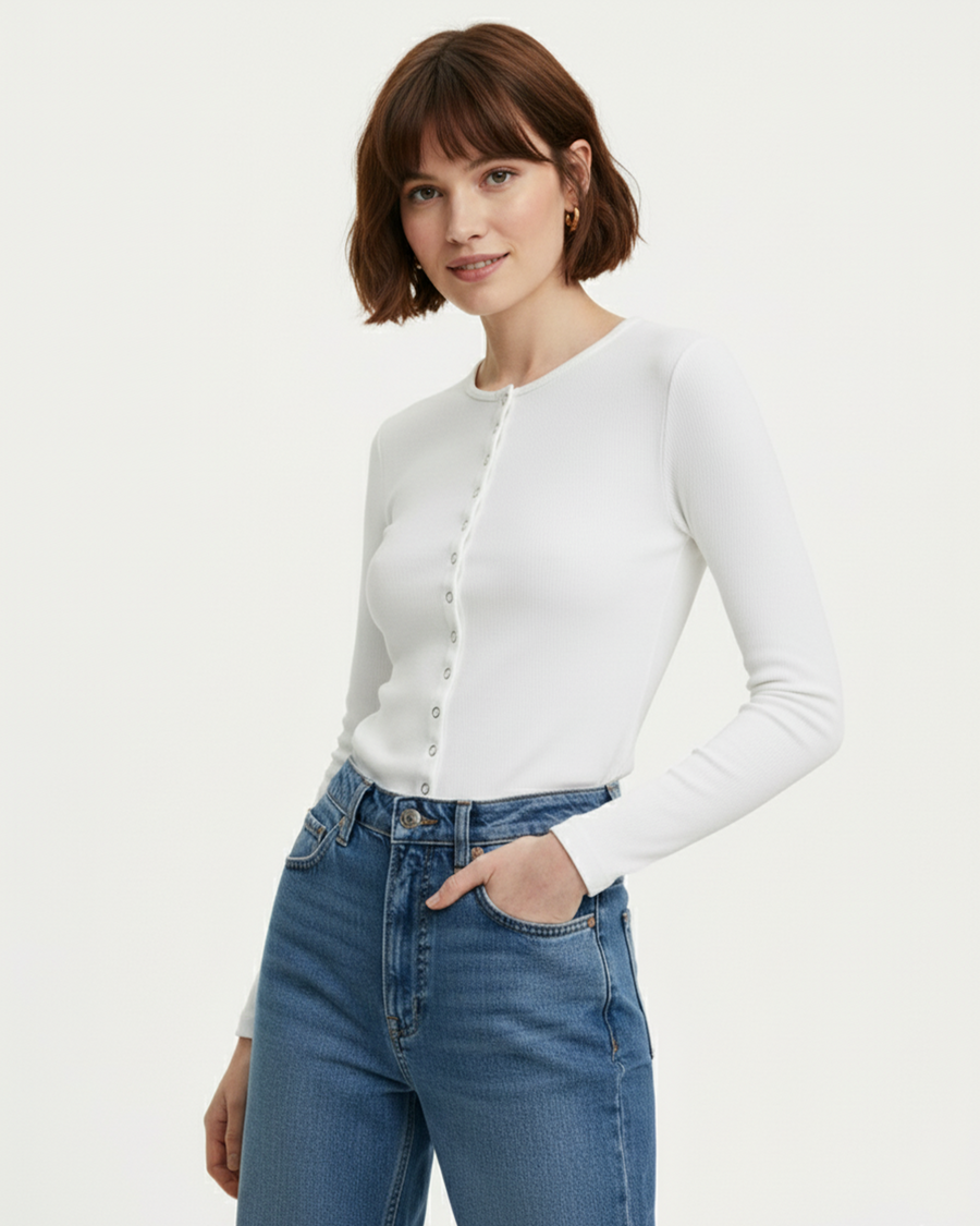 ÇITÇITLI UZUN KOLLU BODY