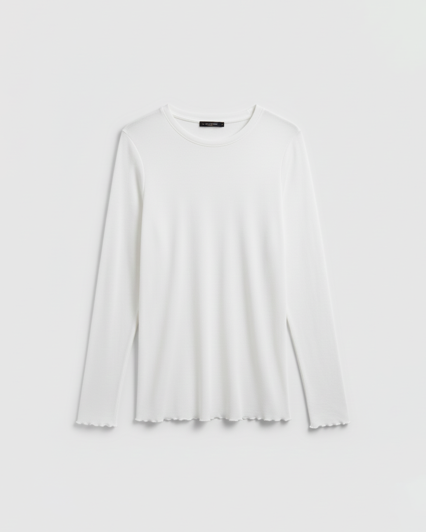 TRANSPARAN BİSİKLET YAKA BLUZ