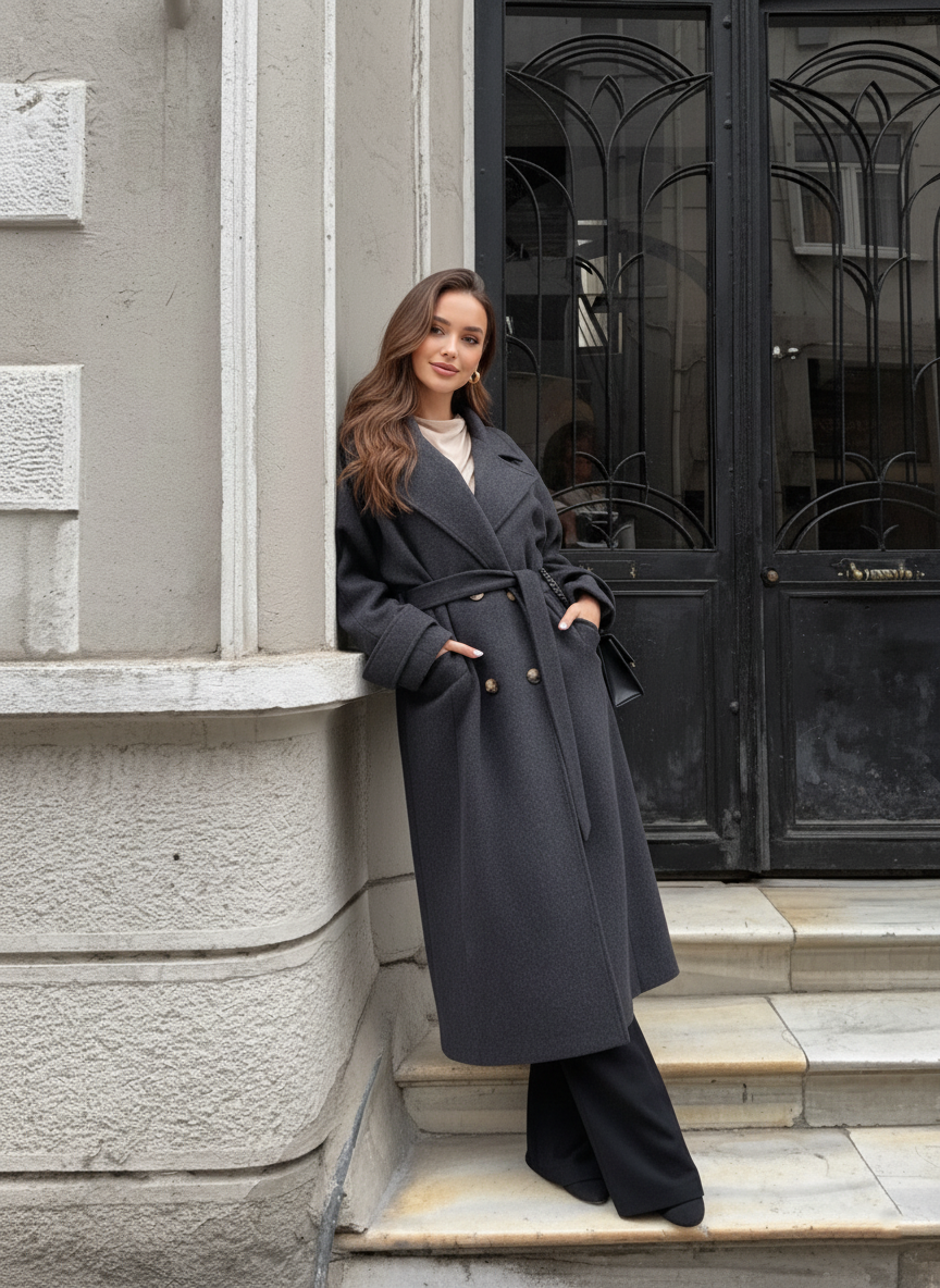 KEMERLİ UZUN KAŞE KABAN