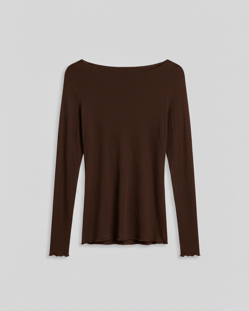 TRANSPARAN KAYIK YAKA BLUZ