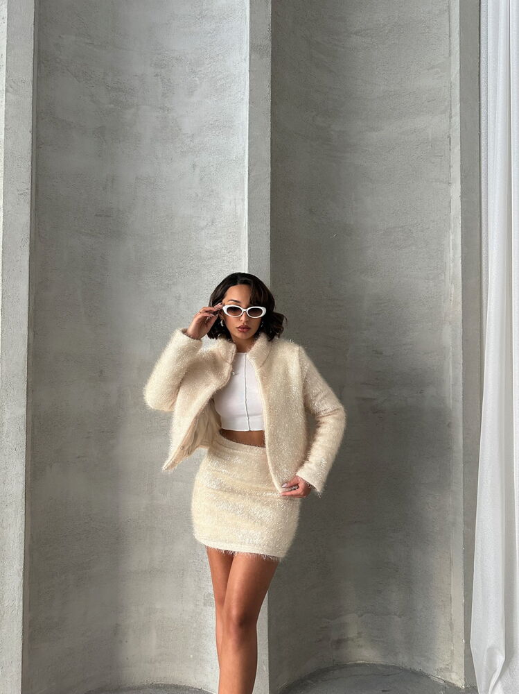 Simli Saçaklı Etek