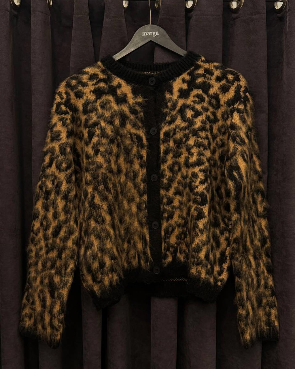 Leopar Desenli Hırka