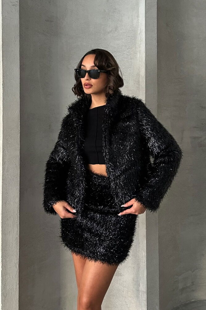 Simli Saçaklı Etek