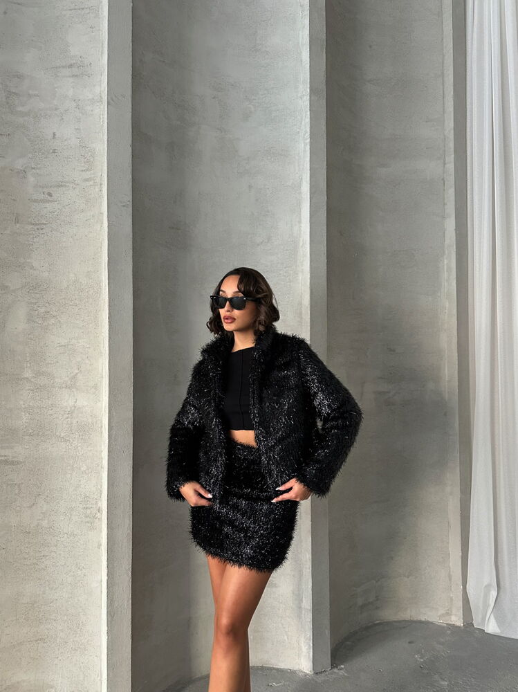 Simli Saçaklı Etek