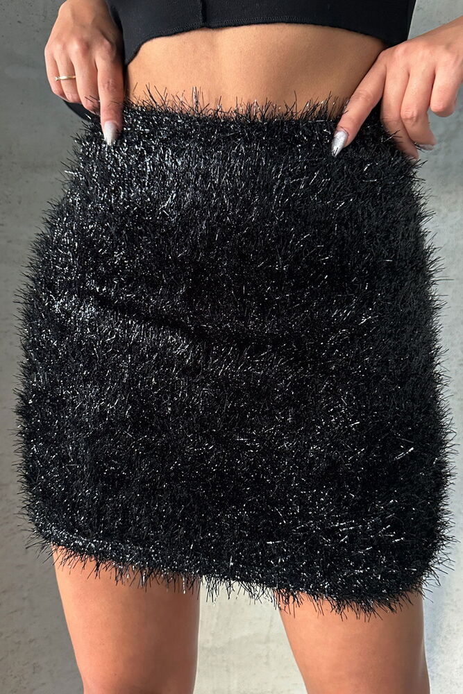 Simli Saçaklı Etek