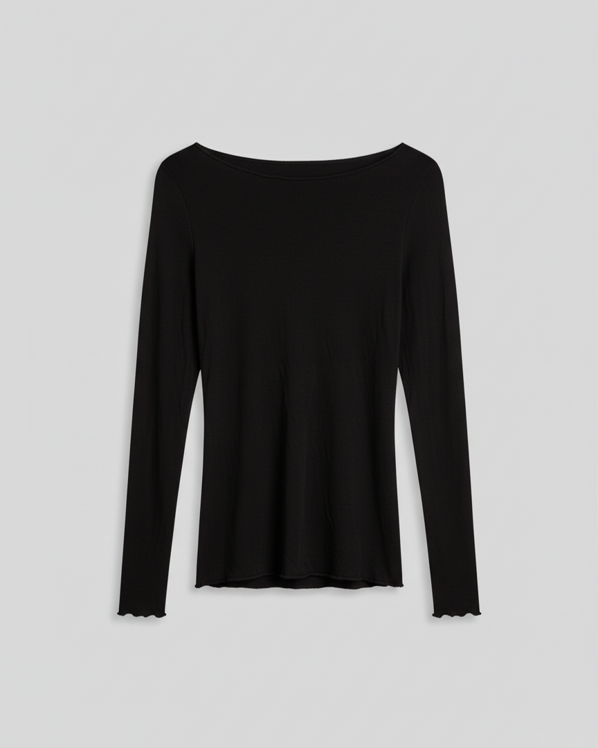 TRANSPARAN KAYIK YAKA BLUZ